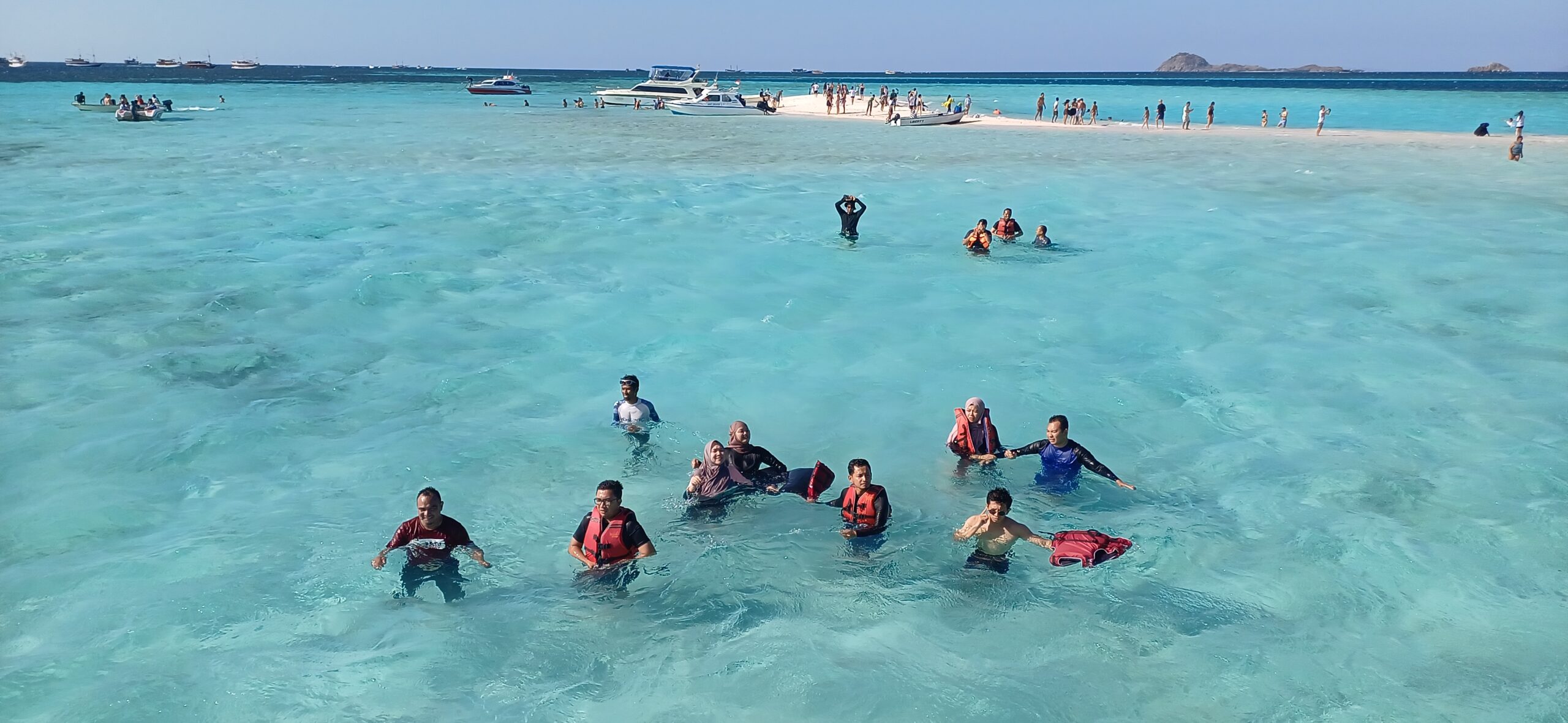 pink beach snorkeling