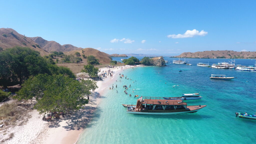 pink beach komodo
