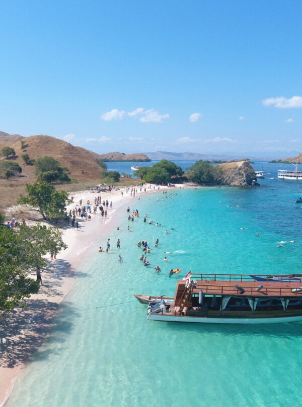 pink beach komodo